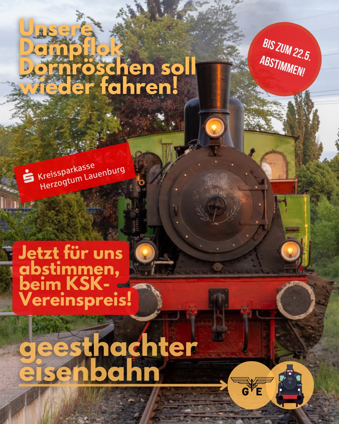 Stimmt für uns beim KSK Vereinspreis!